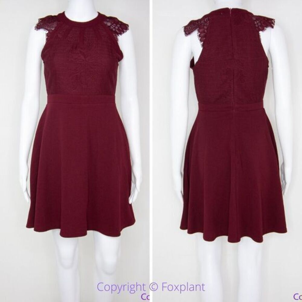 NEW‎ Altar'd State burgundy mini sleeveless dress, S